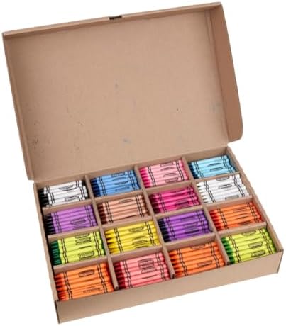 Crayola Bulk Crayon Classpack - 800ct (16 Colors), Bulk Teacher Supplies & Classroom Essentials for School, Arts & Crafts Crayons for Kids, Ages 3, 4, 5|B00006IBPK