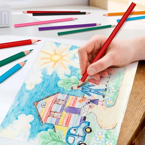 YEGEER 528 Count Colored Pencils Bulk, 12 Assorted Colors, 44 Packs Pre-sharpened Coloring Pencils Set for Kids and Adult, Teachers Essential Classroom Prizes, Back to School Supplies (528)|B0D5M73S6M