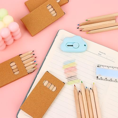 120Pcs/20 Boxs Boxs Colored Pencils Bulk Mini Drawing Pencils Set for Kids, 3.5inch Short Fat Color Pencils for Adult Coloring Books, Classroom School Drawing Birthday Wedding Party Favors|B0D811N449