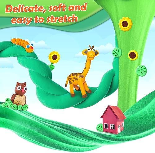 ESSENSON Air Dry Clay 120 Colors, Modeling Clay for Kids, DIY Molding Magic Clay, Gift for Kids|B0DXPYKZQ8