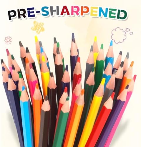YEGEER 528 Count Colored Pencils Bulk, 12 Assorted Colors, 44 Packs Pre-sharpened Coloring Pencils Set for Kids and Adult, Teachers Essential Classroom Prizes, Back to School Supplies (528)|B0D5M73S6M