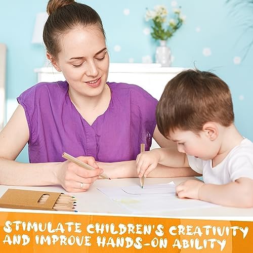 120Pcs/20 Boxs Boxs Colored Pencils Bulk Mini Drawing Pencils Set for Kids, 3.5inch Short Fat Color Pencils for Adult Coloring Books, Classroom School Drawing Birthday Wedding Party Favors|B0D811N449