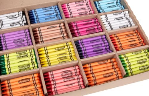 Crayola Bulk Crayon Classpack - 800ct (16 Colors), Bulk Teacher Supplies & Classroom Essentials for School, Arts & Crafts Crayons for Kids, Ages 3, 4, 5|B00006IBPK