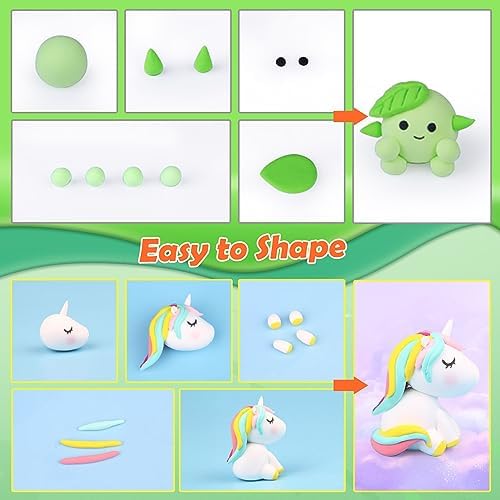 ESSENSON Air Dry Clay 120 Colors, Modeling Clay for Kids, DIY Molding Magic Clay, Gift for Kids|B0DXPYKZQ8