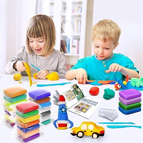 ESSENSON Air Dry Clay 120 Colors, Modeling Clay for Kids, DIY Molding Magic Clay, Gift for Kids|B0DXPYKZQ8
